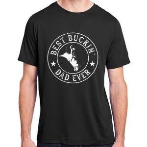 Best Buckin Dad Ever Cowboy Bull Riding Rodeo Adult ChromaSoft Performance T-Shirt