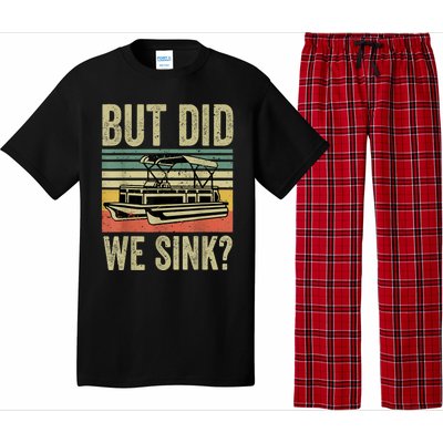 Boating But Did We Sink Funny Pontoon Boat Captain Pajama Set