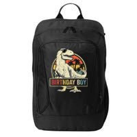 Birthday Boy Dino T Rex Dinosaur Boy Matching Family City Backpack