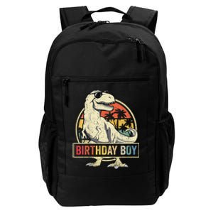 Birthday Boy Dino T Rex Dinosaur Boy Matching Family Daily Commute Backpack