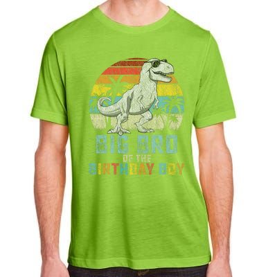 Big Bro Dinosaur Of The Birthday Boy Matching Family Adult ChromaSoft Performance T-Shirt