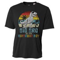 Big Bro Dinosaur Of The Birthday Boy Matching Family Cooling Performance Crew T-Shirt