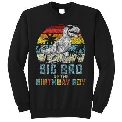 Big Bro Dinosaur Of The Birthday Boy Matching Family Sweatshirt