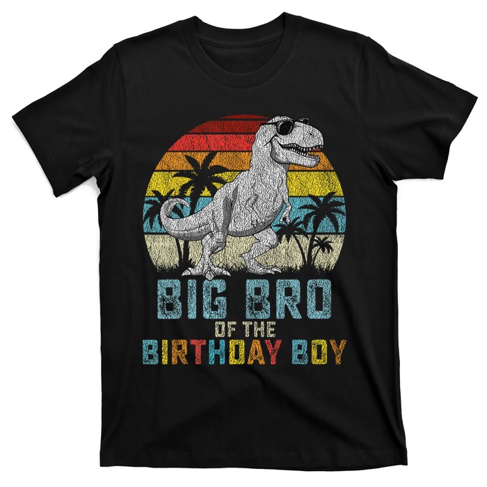 Big Bro Dinosaur Of The Birthday Boy Matching Family T-Shirt