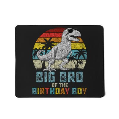 Big Bro Dinosaur Of The Birthday Boy Matching Family Mousepad