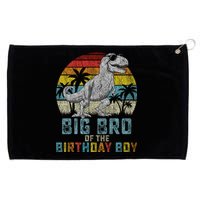 Big Bro Dinosaur Of The Birthday Boy Matching Family Grommeted Golf Towel