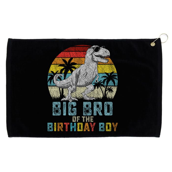 Big Bro Dinosaur Of The Birthday Boy Matching Family Grommeted Golf Towel