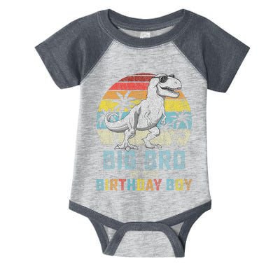 Big Bro Dinosaur Of The Birthday Boy Matching Family Infant Baby Jersey Bodysuit