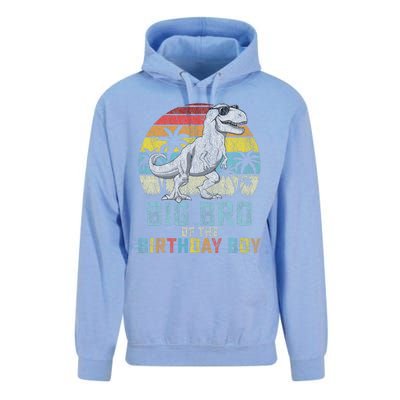 Big Bro Dinosaur Of The Birthday Boy Matching Family Unisex Surf Hoodie