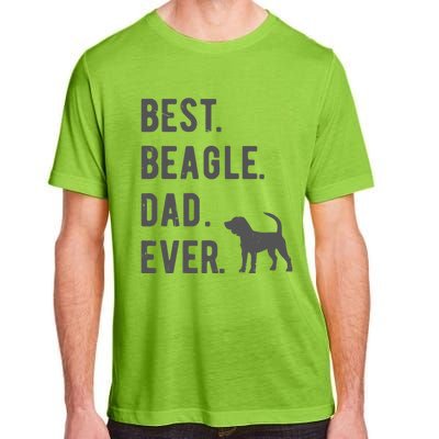 Best Beagle Dad Ever Funny Beagle Dog Lovers Dad Gift Adult ChromaSoft Performance T-Shirt