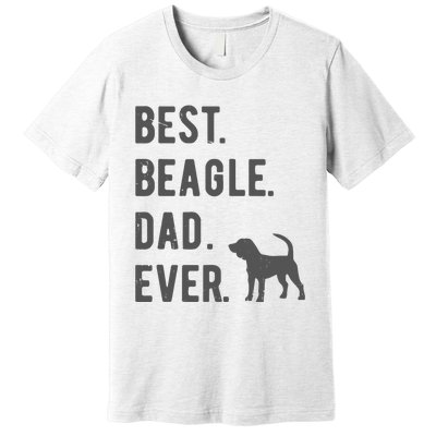 Best Beagle Dad Ever Funny Beagle Dog Lovers Dad Gift Premium T-Shirt