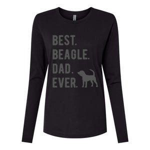 Best Beagle Dad Ever Funny Beagle Dog Lovers Dad Gift Womens Cotton Relaxed Long Sleeve T-Shirt