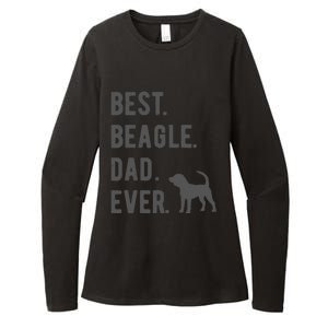 Best Beagle Dad Ever Funny Beagle Dog Lovers Dad Gift Womens CVC Long Sleeve Shirt