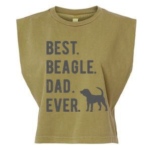 Best Beagle Dad Ever Funny Beagle Dog Lovers Dad Gift Garment-Dyed Women's Muscle Tee