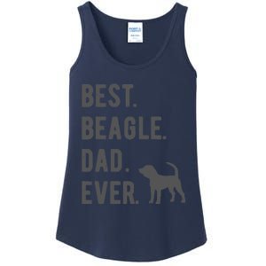 Best Beagle Dad Ever Funny Beagle Dog Lovers Dad Gift Ladies Essential Tank