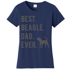 Best Beagle Dad Ever Funny Beagle Dog Lovers Dad Gift Women's T-Shirt