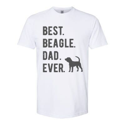 Best Beagle Dad Ever Funny Beagle Dog Lovers Dad Gift Softstyle CVC T-Shirt