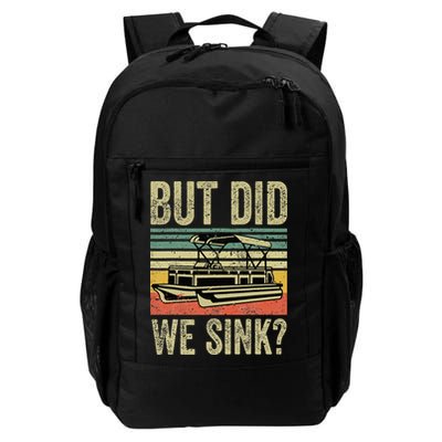 Boating But Did We Sink Funny Pontoon Boat Captain Backpack