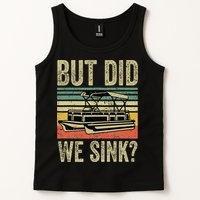 Boating But Did We Sink Funny Pontoon Boat Captain Tank Top