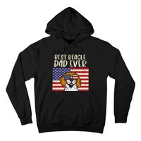 Best Beagle Dad Ever Flag Patriotic Dog Lover Owner Hoodie