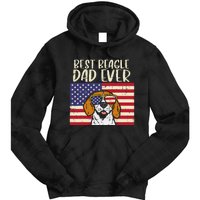 Best Beagle Dad Ever Flag Patriotic Dog Lover Owner Tie Dye Hoodie