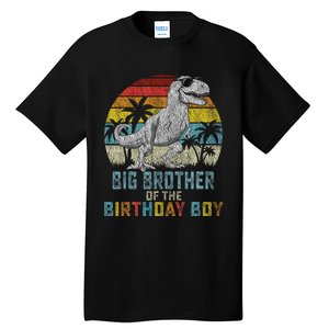 Big Brother Dinosaur Of The Birthday Matching Family Tall T-Shirt