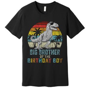 Big Brother Dinosaur Of The Birthday Matching Family Premium T-Shirt