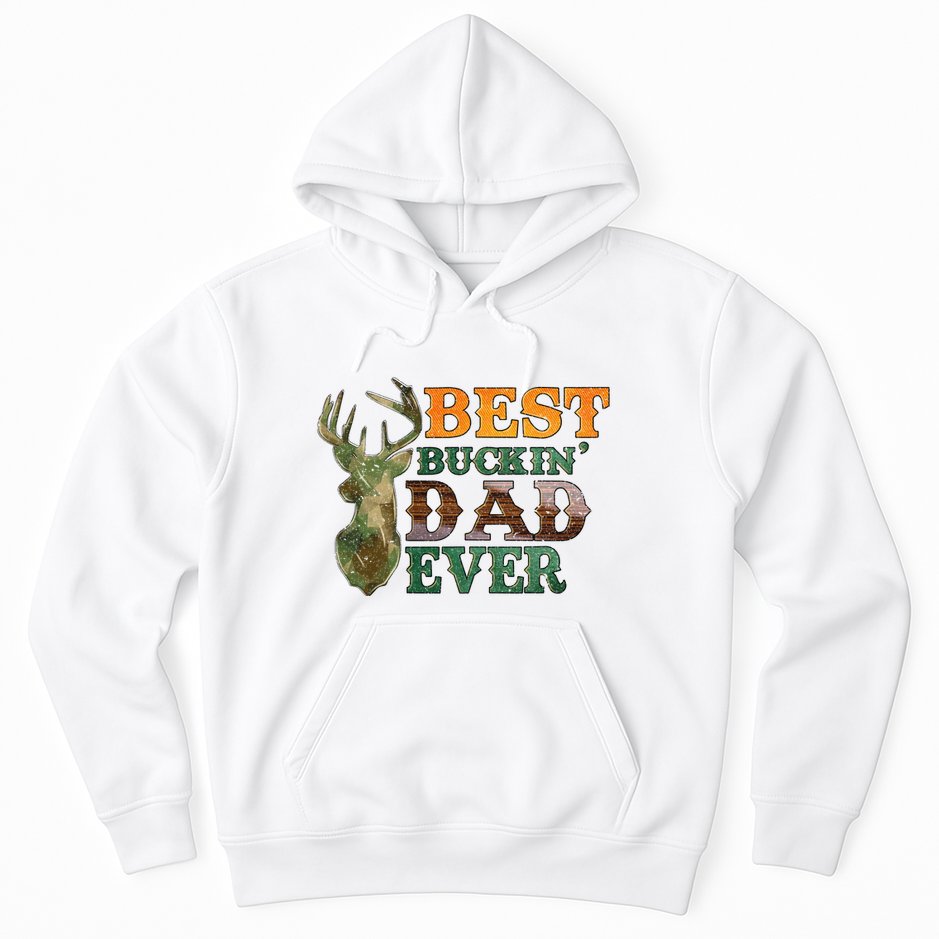 Best Buckin’ Dad Ever Deer Hunting Vintage Hoodie