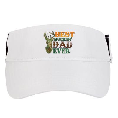 Best Buckin’ Dad Ever Deer Hunting Vintage Adult Drive Performance Visor
