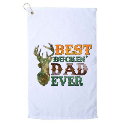 Best Buckin’ Dad Ever Deer Hunting Vintage Golf Towel
