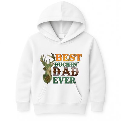 Best Buckin’ Dad Ever Deer Hunting Vintage Kids Hoodie