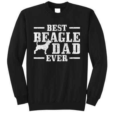 Best Beagle Dad Ever Funny Dog Owner Vintage Beagle Sweatshirt