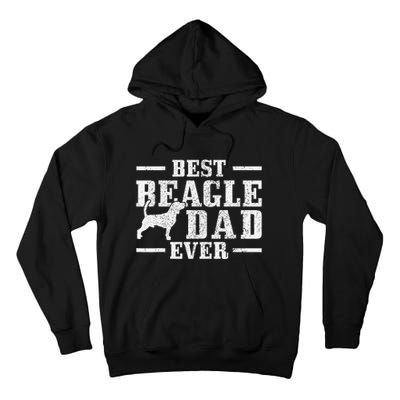 Best Beagle Dad Ever Funny Dog Owner Vintage Beagle Tall Hoodie