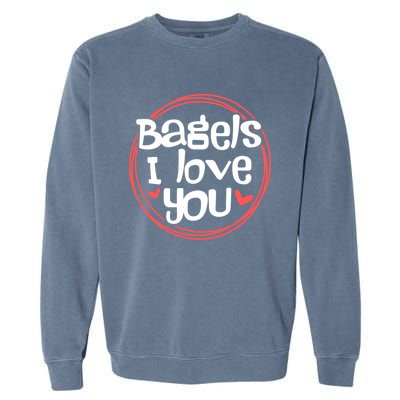 Bagels Bagel Donut Food Lover Gift Garment-Dyed Sweatshirt