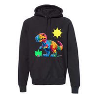 Building Bricks Dinosaur Trex Family Matching Premium Hoodie