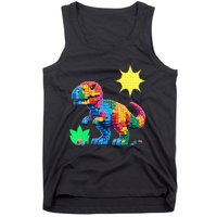 Building Bricks Dinosaur Trex Family Matching Tank Top