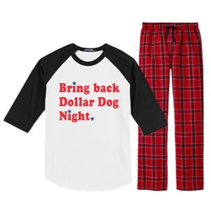 Bring Back Dollar Dog Night Raglan Sleeve Pajama Set