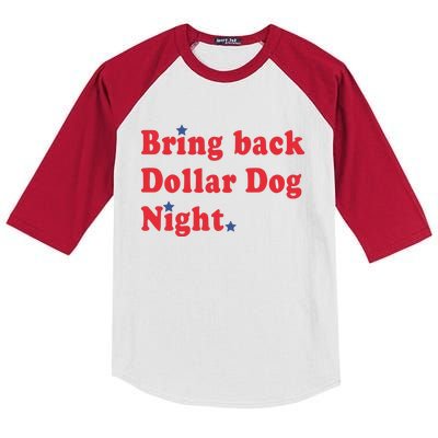 Bring Back Dollar Dog Night Kids Colorblock Raglan Jersey