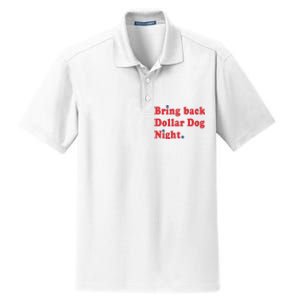 Bring Back Dollar Dog Night Dry Zone Grid Polo