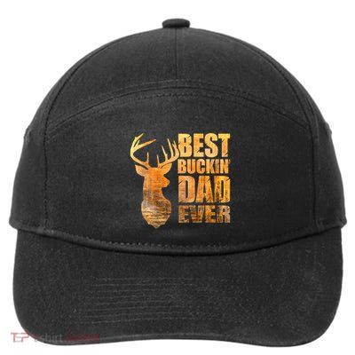 Best Buckin Dad Ever Mix Colors Yellow Tone 7-Panel Snapback Hat