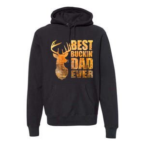 Best Buckin Dad Ever Mix Colors Yellow Tone Premium Hoodie