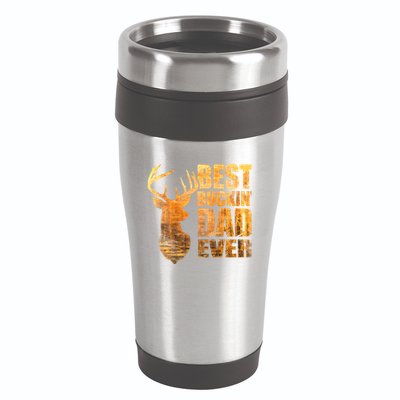 Best Buckin Dad Ever Mix Colors Yellow Tone 16oz Travel Tumbler