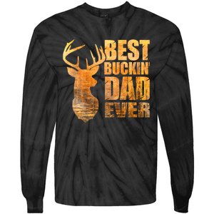 Best Buckin Dad Ever Mix Colors Yellow Tone Tie-Dye Long Sleeve Shirt