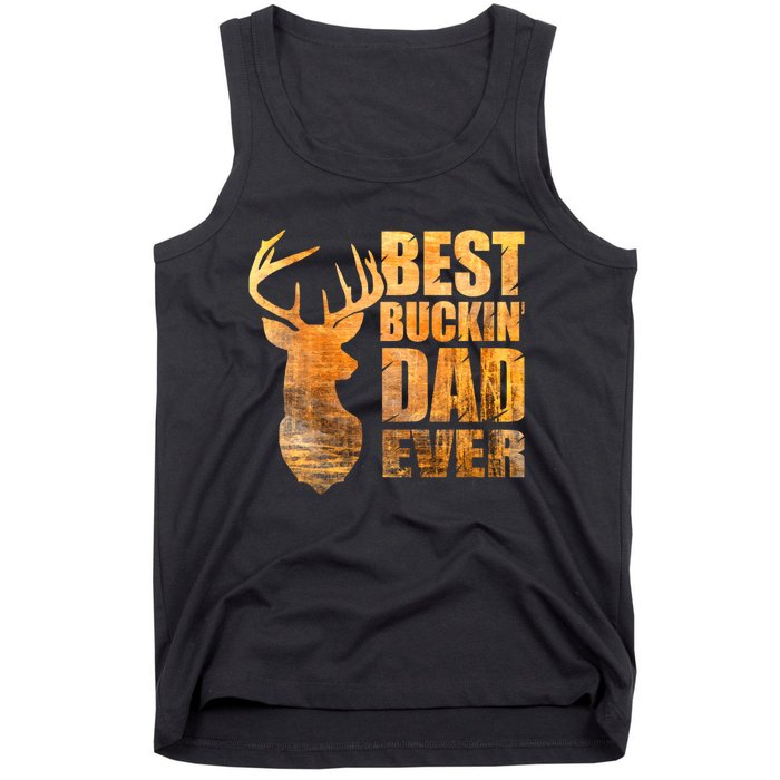 Best Buckin Dad Ever Mix Colors Yellow Tone Tank Top