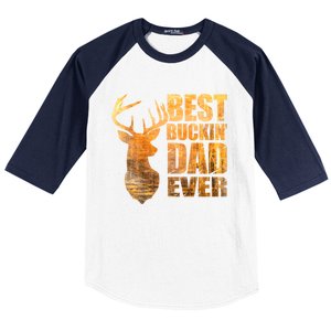 Best Buckin Dad Ever Mix Colors Yellow Tone Baseball Sleeve Shirt