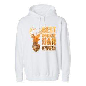 Best Buckin Dad Ever Mix Colors Yellow Tone Garment-Dyed Fleece Hoodie