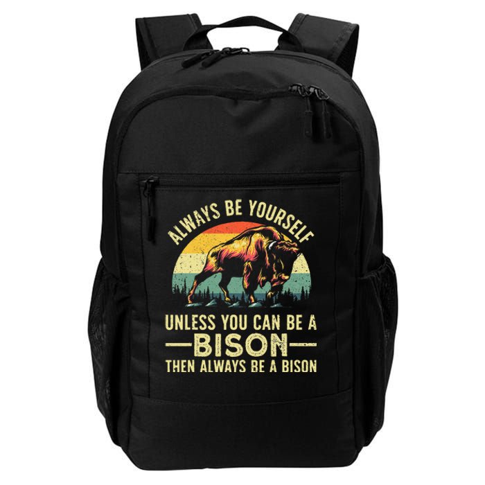 Best Bison Design For Buffalo Bison Lovers Daily Commute Backpack