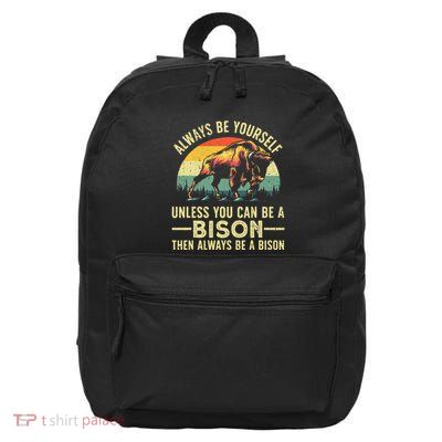 Best Bison Design For Buffalo Bison Lovers 16 in Basic Backpack