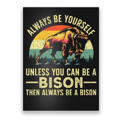 Best Bison Design For Buffalo Bison Lovers Poster