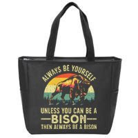 Best Bison Design For Buffalo Bison Lovers Zip Tote Bag